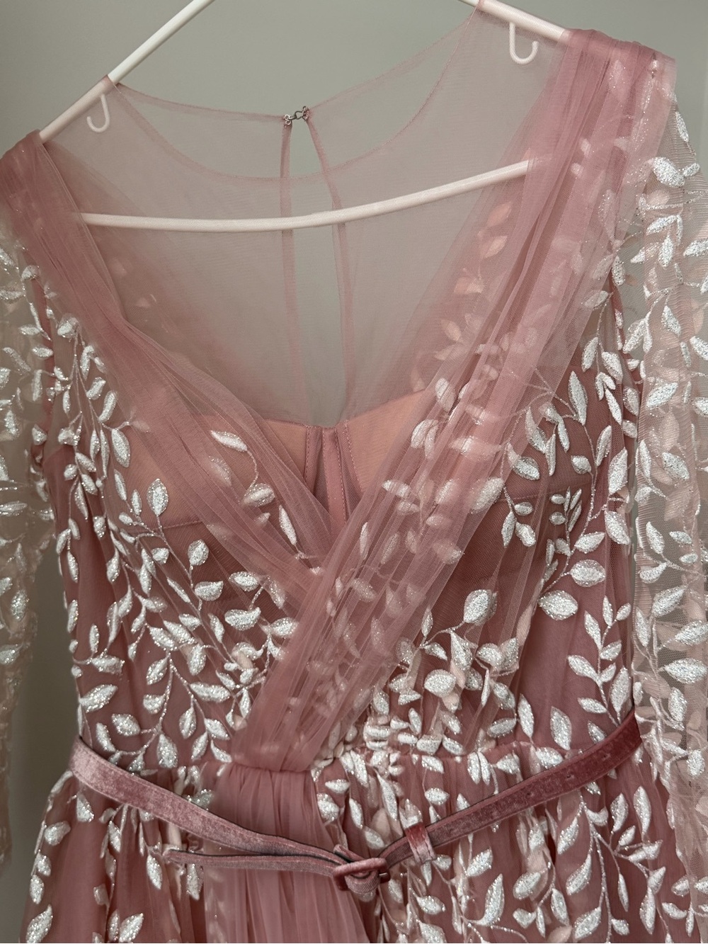 Teuta Matoshi Blush Pink Floral Maxi Gown - Picture 10 of 13